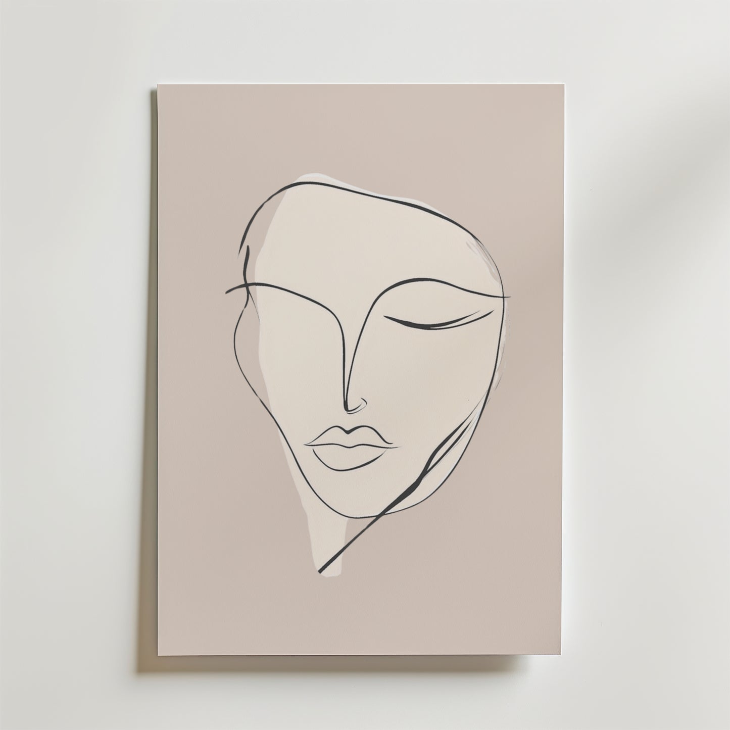 Serenity Line Face Poster