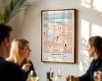 Väggmockup av Endless Summer Paris affisch på ljus vägg – Bozetto konsttryck – nr 3