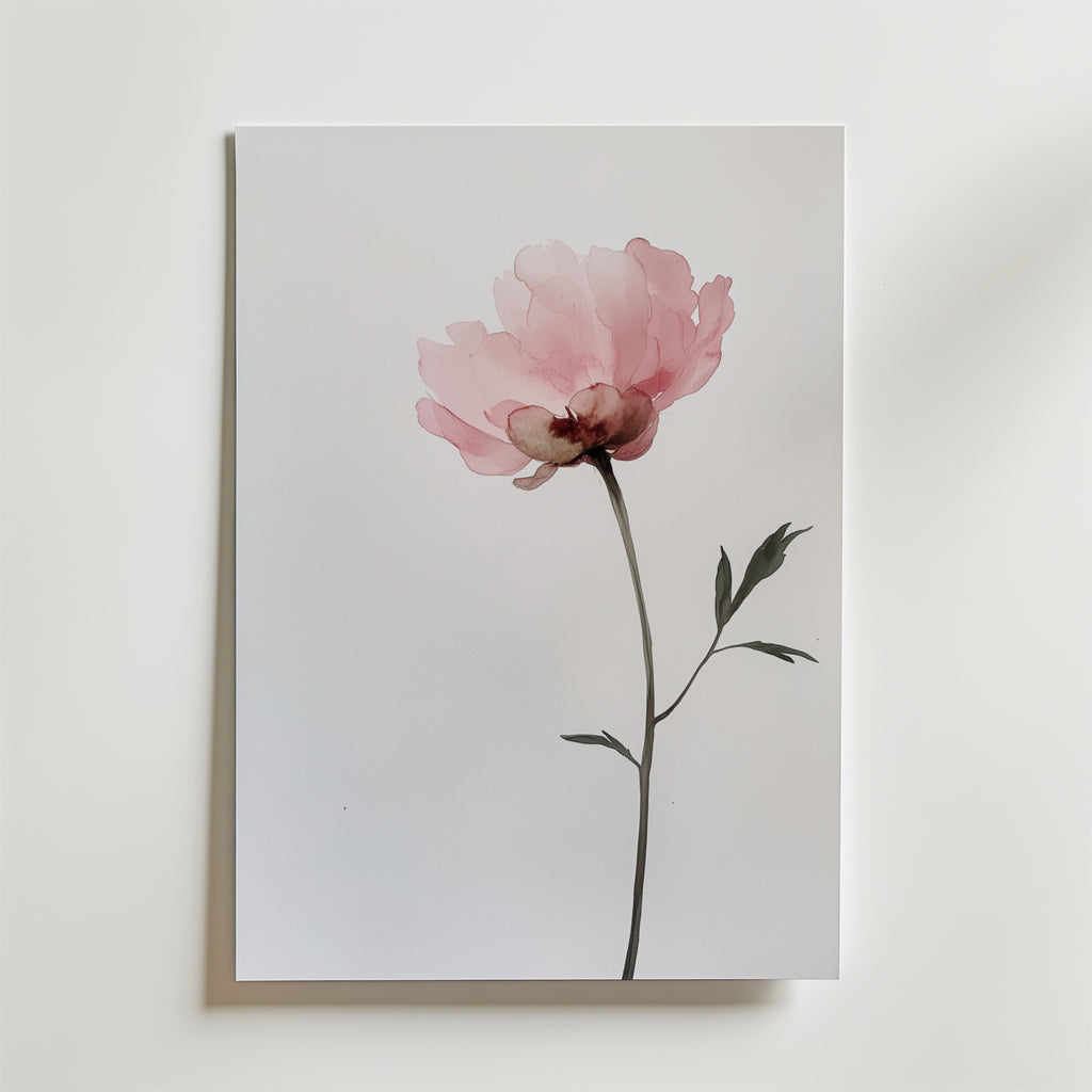 White Rose Elegance – stilfullt konsttryck från Bozetto, tryckt på matt finpapper