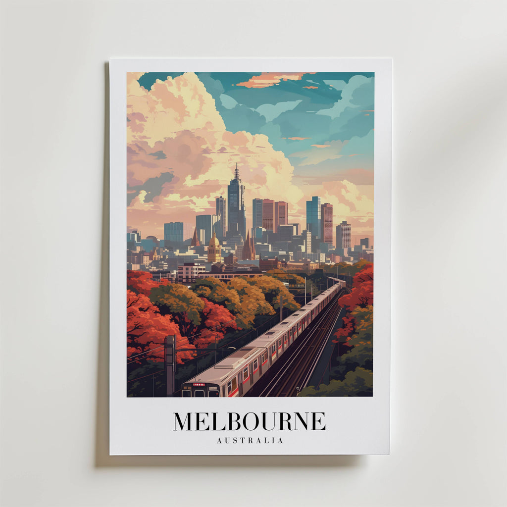 Whispers Of Melbourne – stilfullt konsttryck från Bozetto, tryckt på matt finpapper