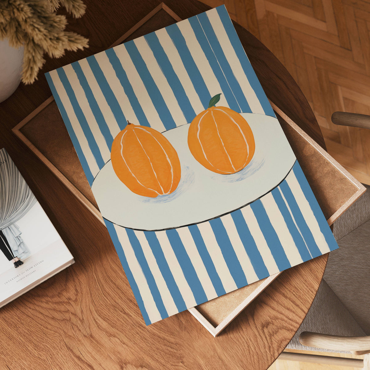 Citrus Stripe poster visad rakt fram – Bozetto affisch i hög tryckkvalitet i hög tryckkvalitet