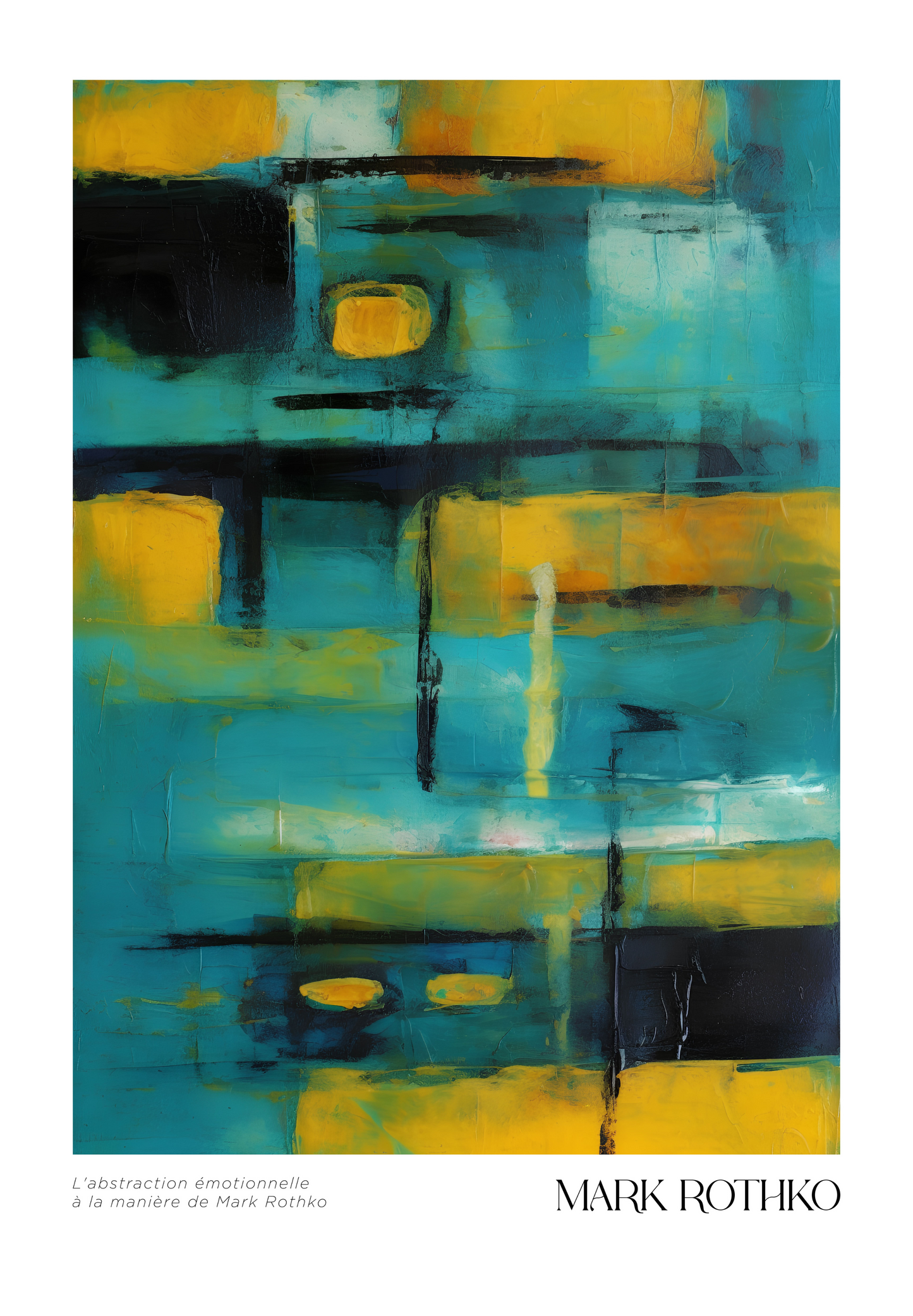Golden Dissonance Mark Rothko Poster