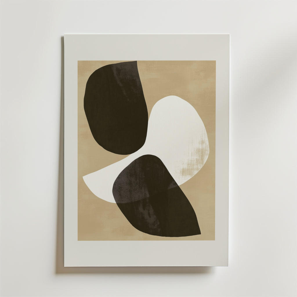 Minimal Abstract Shapes – stilfullt konsttryck från Bozetto, tryckt på matt finpapper