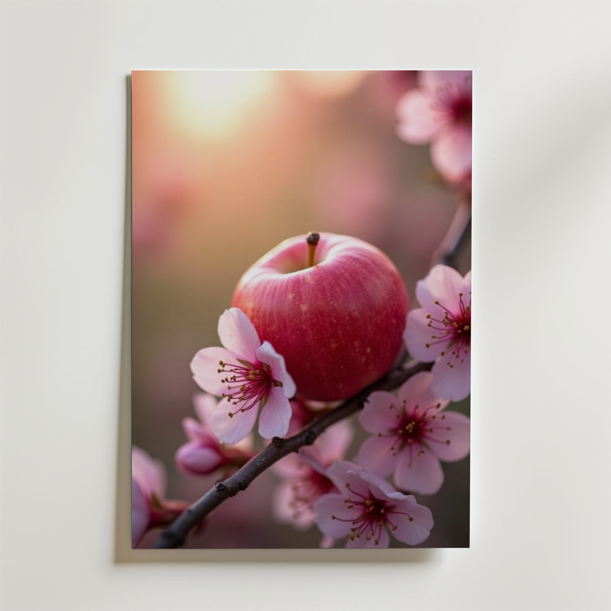 Apple Bloom – stilfullt konsttryck från Bozetto, tryckt på matt finpapper i hög tryckkvalitet