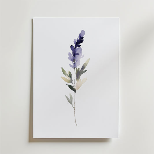 Watercolor lavender Poster