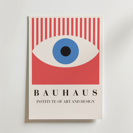 Bauhaus Eye Design Poster