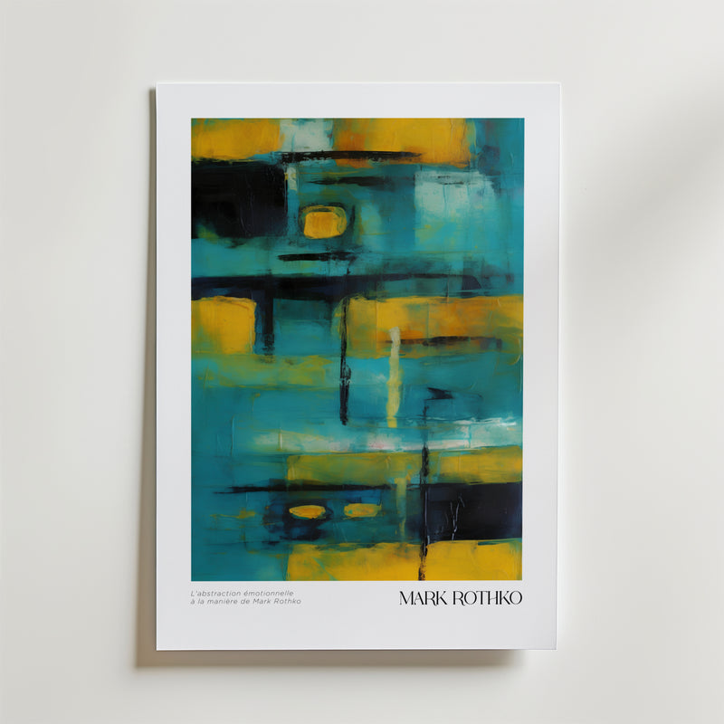 Golden Dissonance Mark Rothko Poster