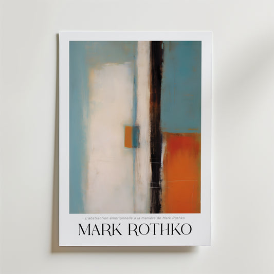 Echo Across Pale Blue Mark Rothko Poster
