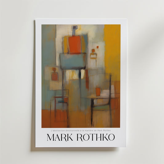 Muted Scaffold Mark Rothko Poster