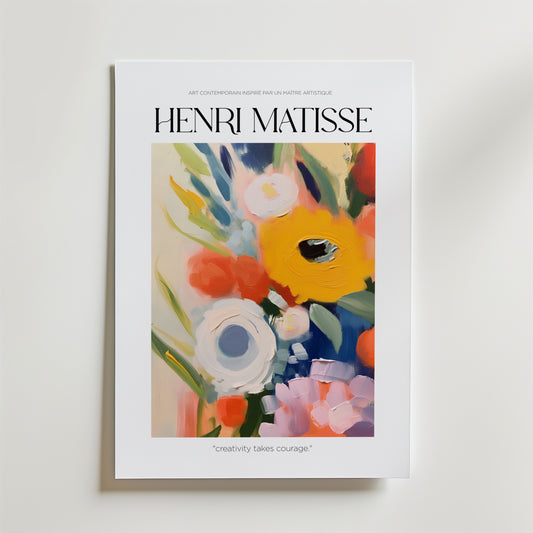 Courage in Bloom Matisse Poster
