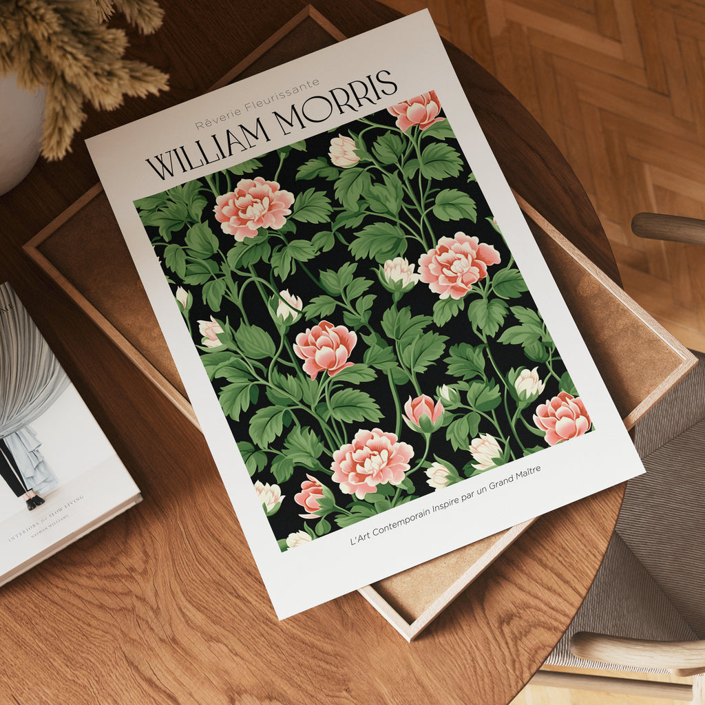 William Morris Rose Garden – affisch med stilfullt motiv från Bozetto i hög kvalitet