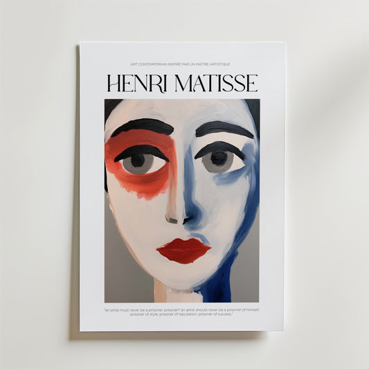 Le Portrait Abstrait Matisse Poster