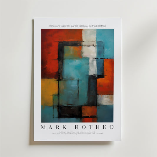 Rhythmic Blocks Mark Rothko Poster