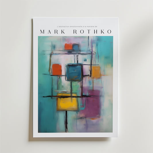 Vibrant Constructs Mark Rothko Poster