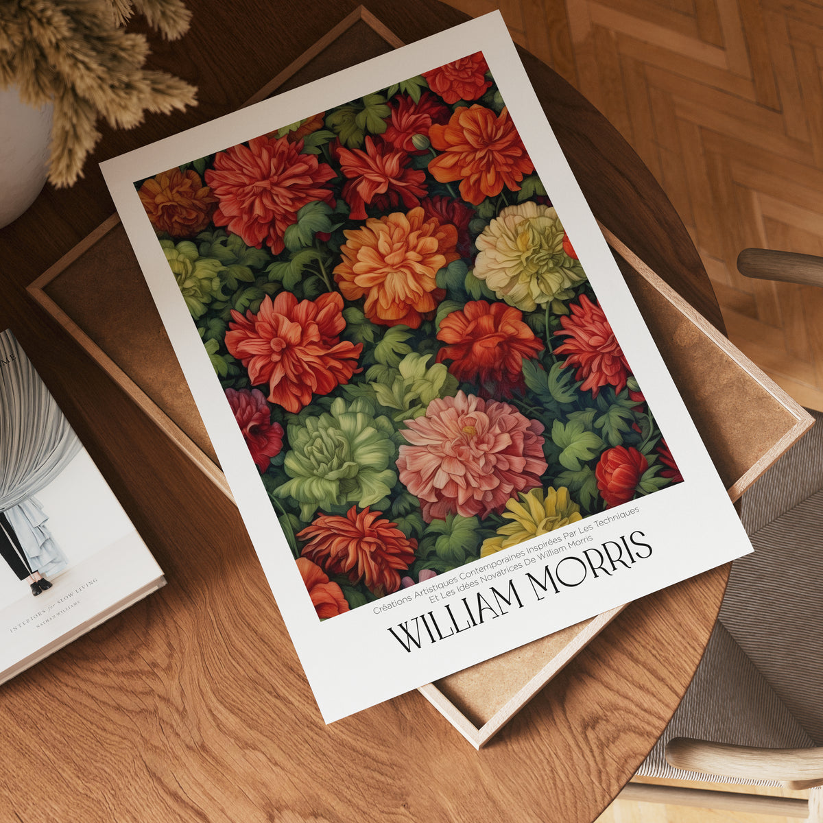 William Morris Autumn Garden – affisch med snyggt motiv, köp enkelt hos Bozetto i flera storlekar