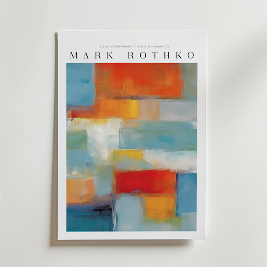 Painted Frequencies Mark Rothko Poster