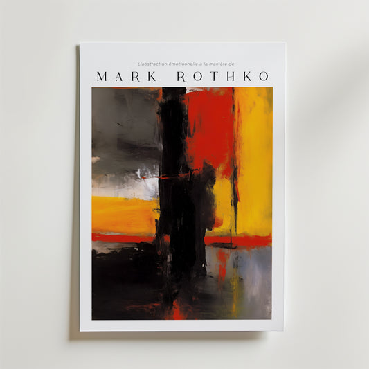 Red Over Rust Mark Rothko Poster