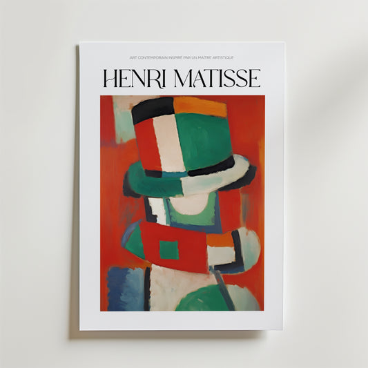 L’Homme au Chapeau Matisse Poster