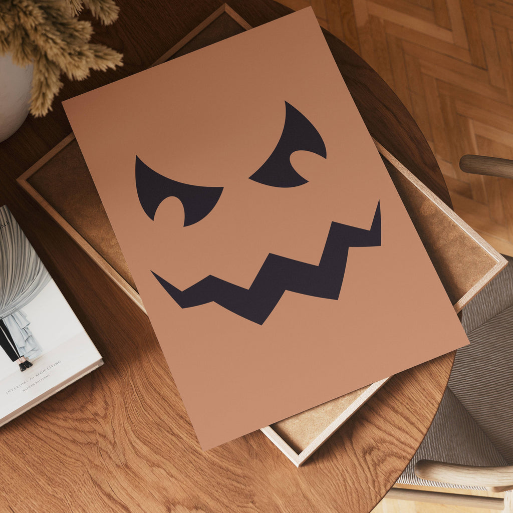 Pumpkin Grin poster i flera storlekar – jämför mått och välj rätt hos Bozetto i hög tryckkvalitet