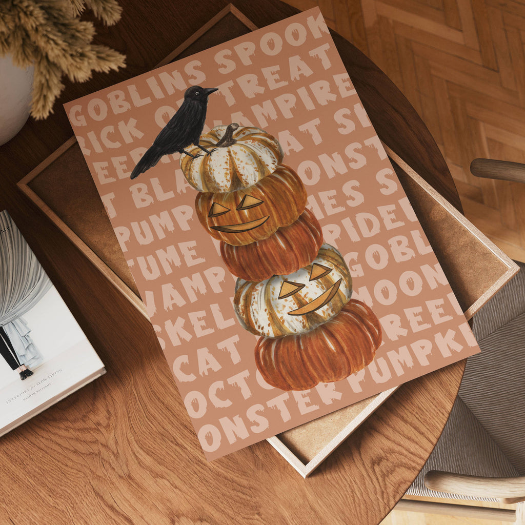 Pumpkin Tower poster i flera storlekar – jämför mått och välj rätt hos Bozetto i hög tryckkvalitet