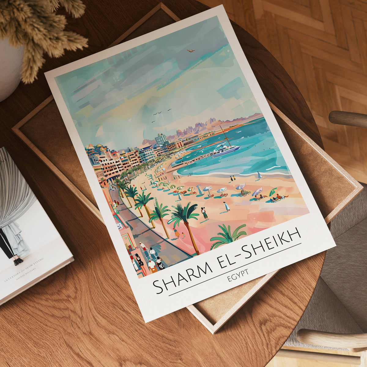 Sharm El-Sheikh Beach poster visad rakt fram – Bozetto affisch i hög tryckkvalitet