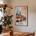 Golden Light Over Ottawa – affisch med stilfullt motiv från Bozetto i hög kvalitet