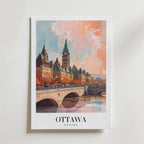 Golden Light Over Ottawa – stilfullt konsttryck från Bozetto, tryckt på matt finpapper