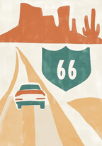 Will Rogers Highway – affisch med snyggt motiv, köp enkelt hos Bozetto i flera storlekar