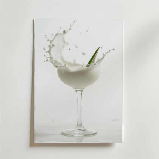 Foam Champagne Drink Poster