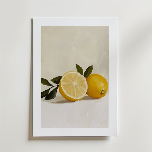 Minimal Lemon Poster