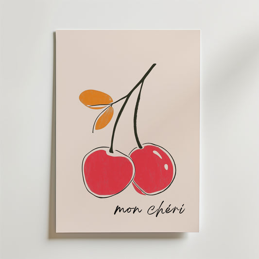Mon Chéri Cherries Poster