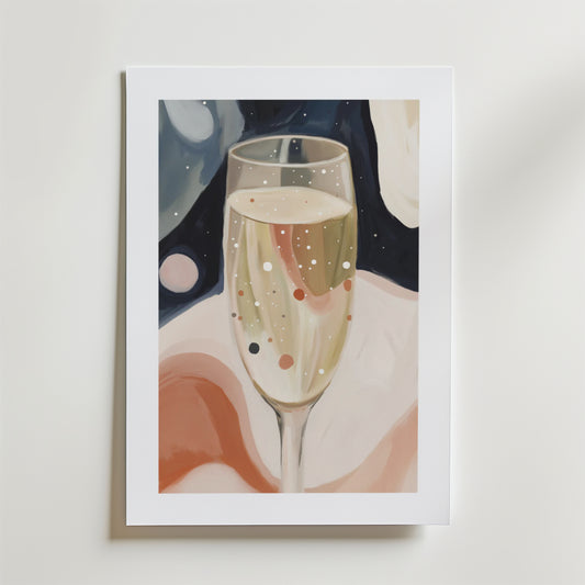 Champagne In Space Poster