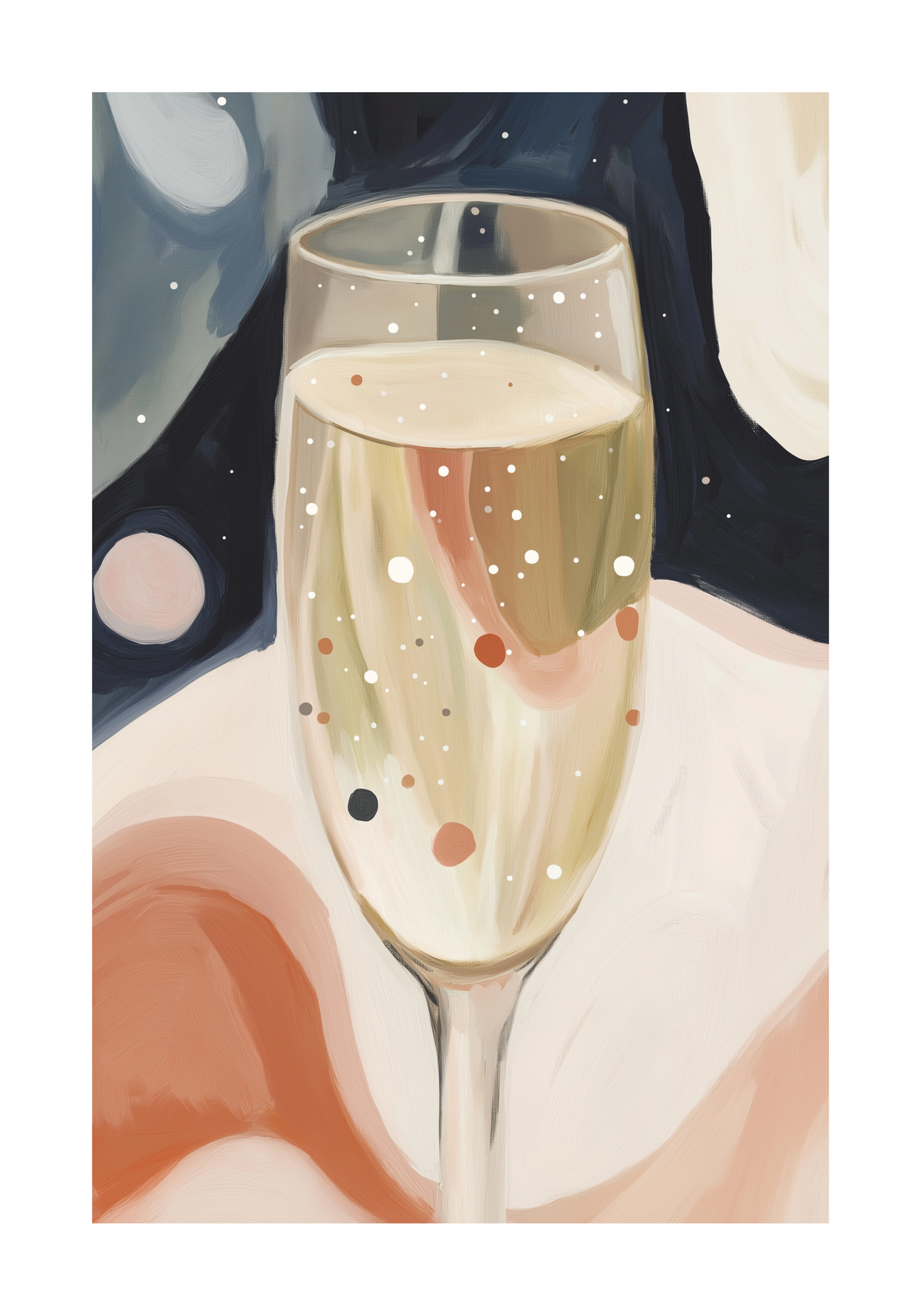 Champagne In Space – köp enkelt hos Bozetto konsttryck i hög kvalitet i hög kvalitet