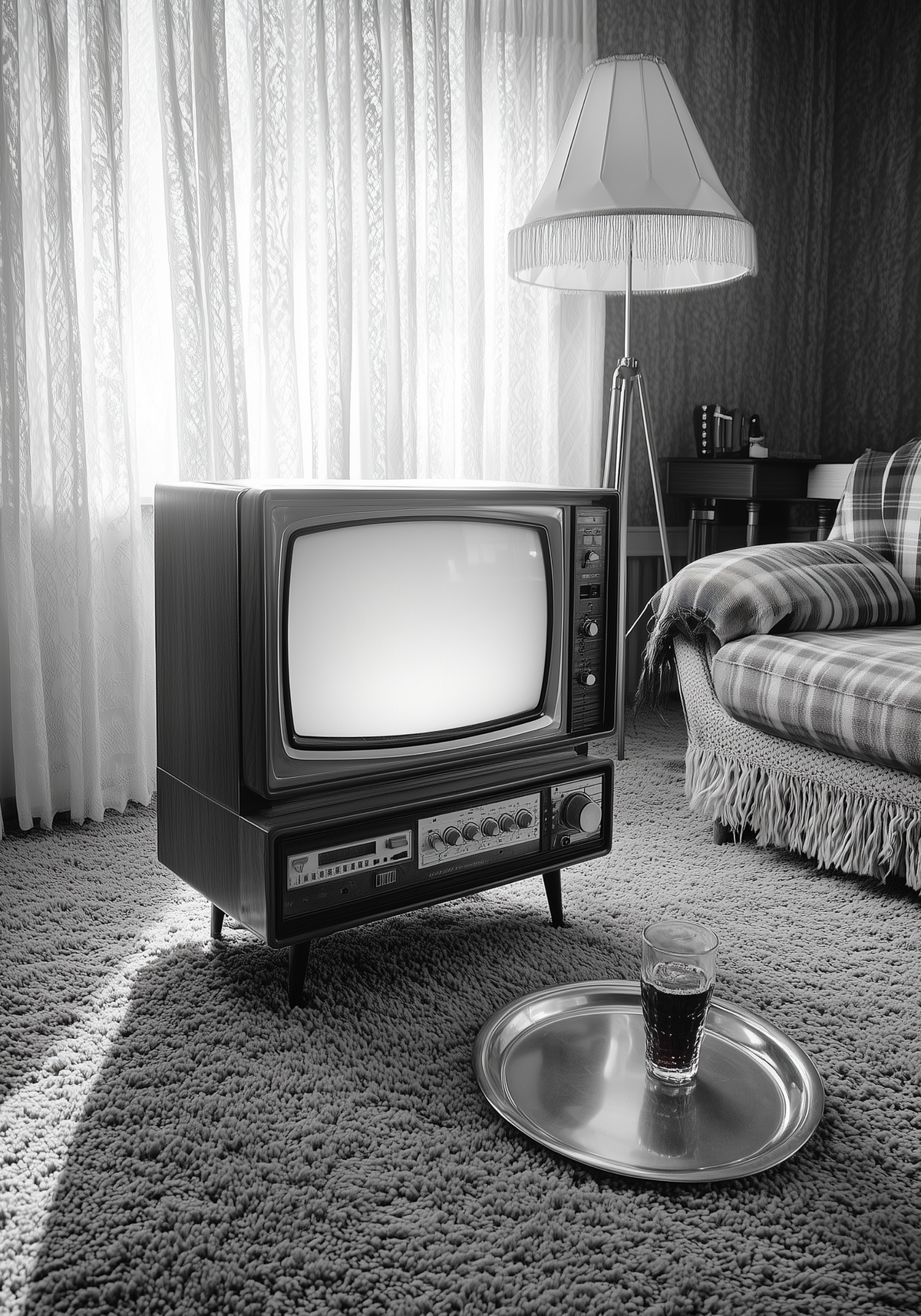 Vintage Living Room – affisch med snyggt motiv, köp enkelt hos Bozetto i flera storlekar