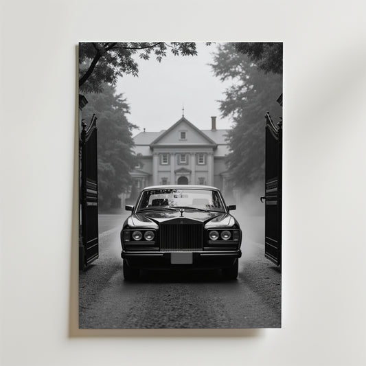 Vintage Rolls Royce Poster