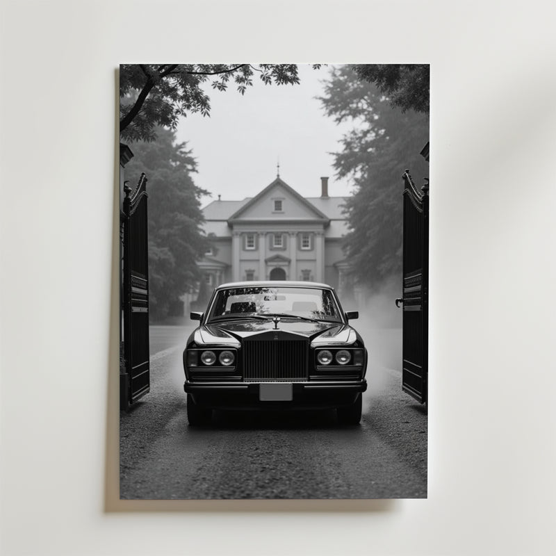 Vintage Rolls Royce Poster