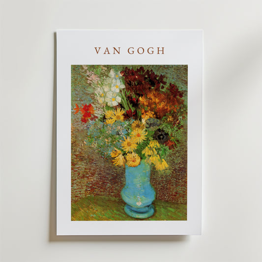 Van Gogh Vase With Daisies And Anemones Poster