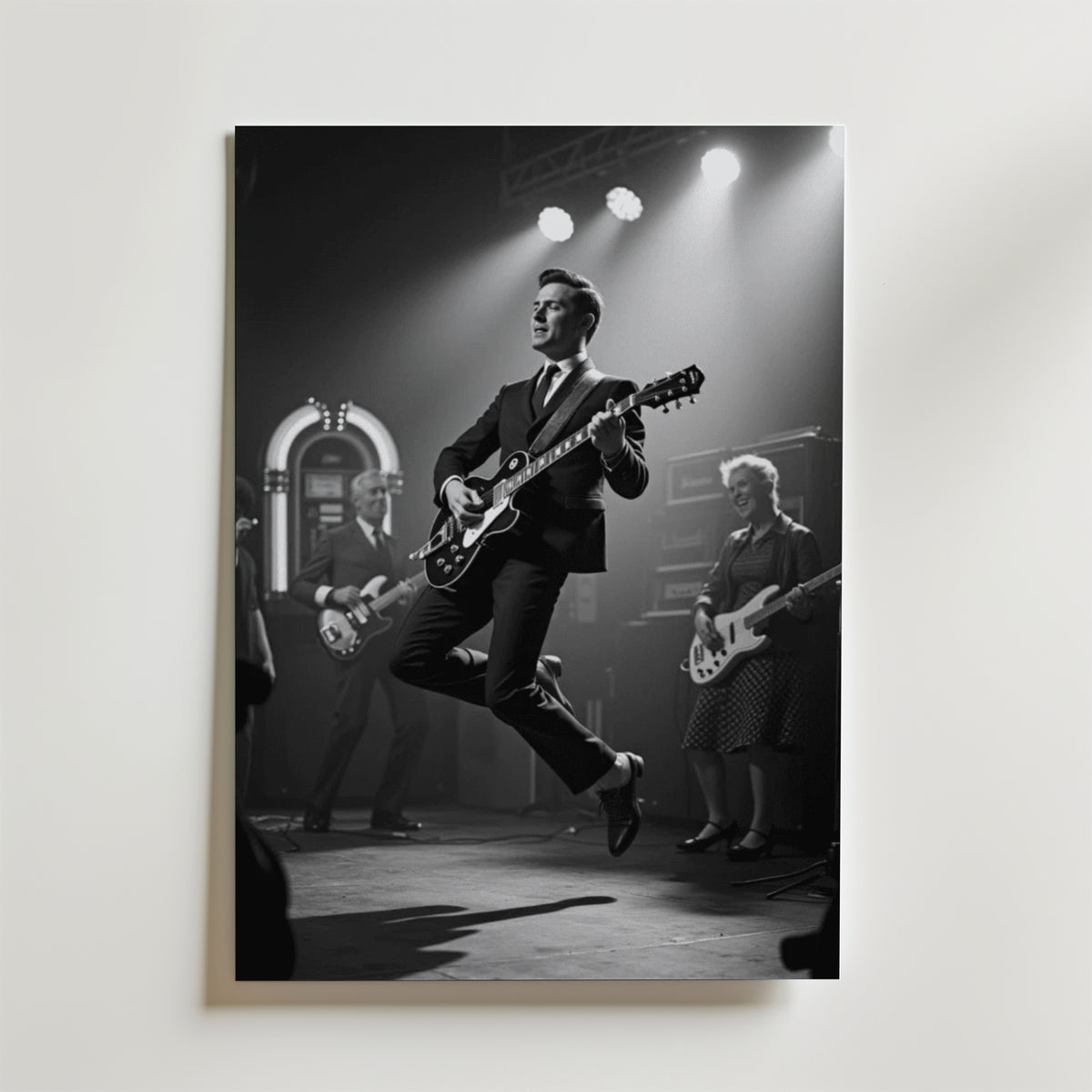 Rock 'n' Roll Vibes – stilfullt konsttryck från Bozetto, tryckt på matt finpapper