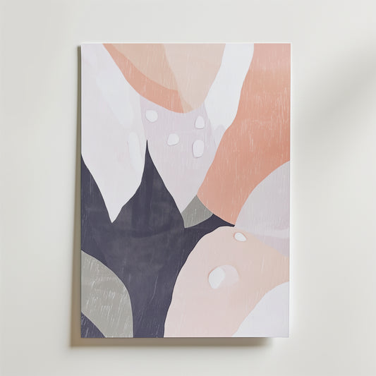 Camellia Charm Abstract Poster