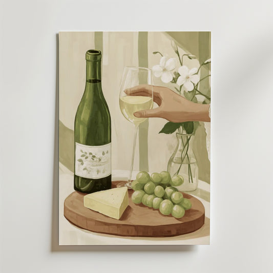 Grapes And Wine Poster