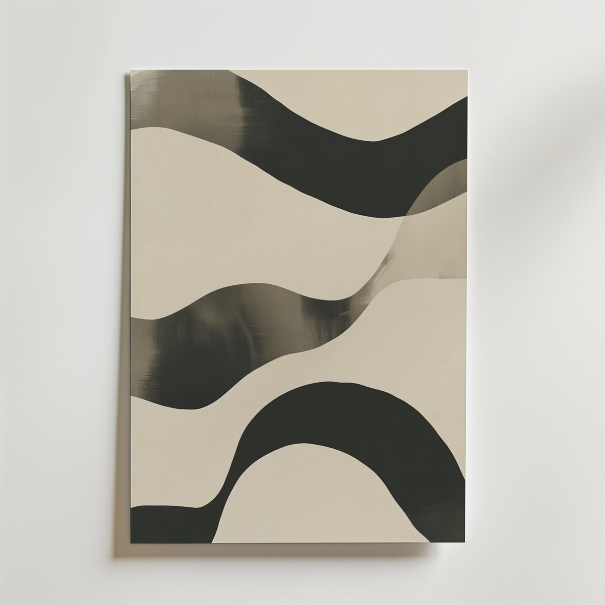 Flowing Waves – stilfullt konsttryck från Bozetto, tryckt på matt finpapper i hög tryckkvalitet
