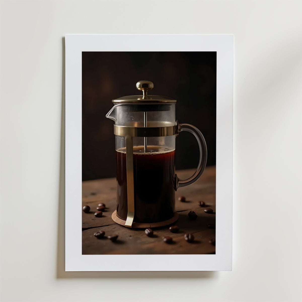 Coffee Press – stilfullt konsttryck från Bozetto, tryckt på matt finpapper i hög tryckkvalitet