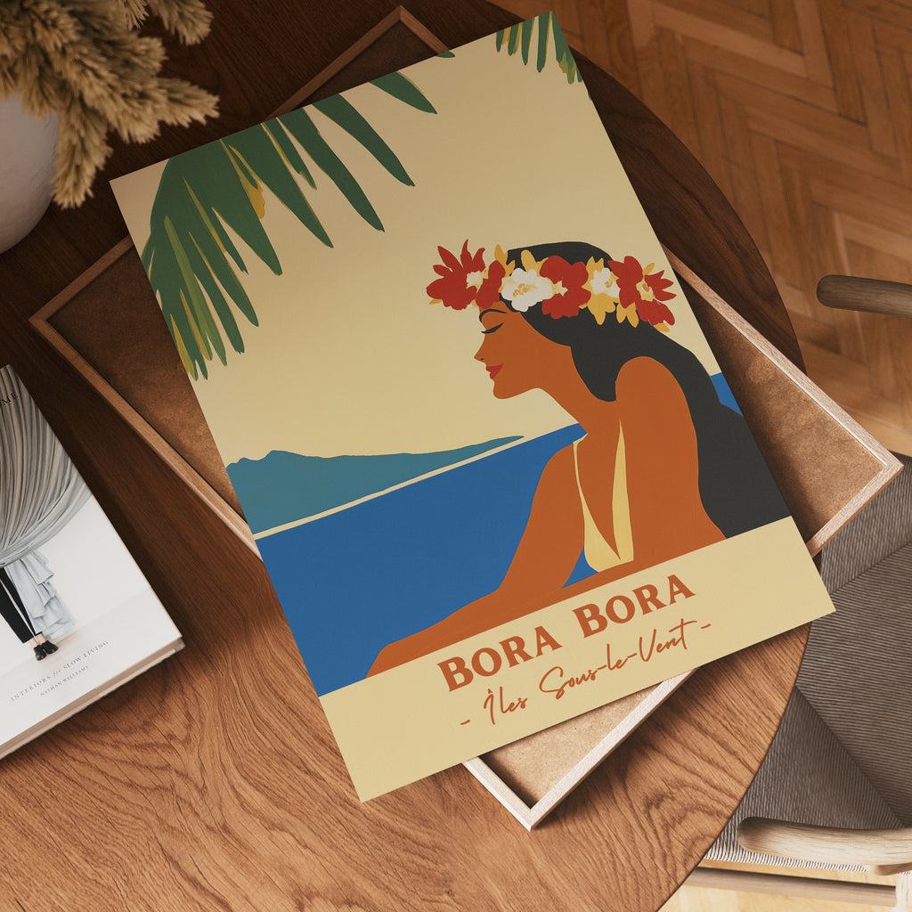 Bora Bora – affisch med snyggt motiv, köp enkelt hos Bozetto i flera storlekar i hög tryckkvalitet