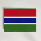 Gambia National Flag Poster – modern konst och stilren konsttryck för hemmet hos Bozetto