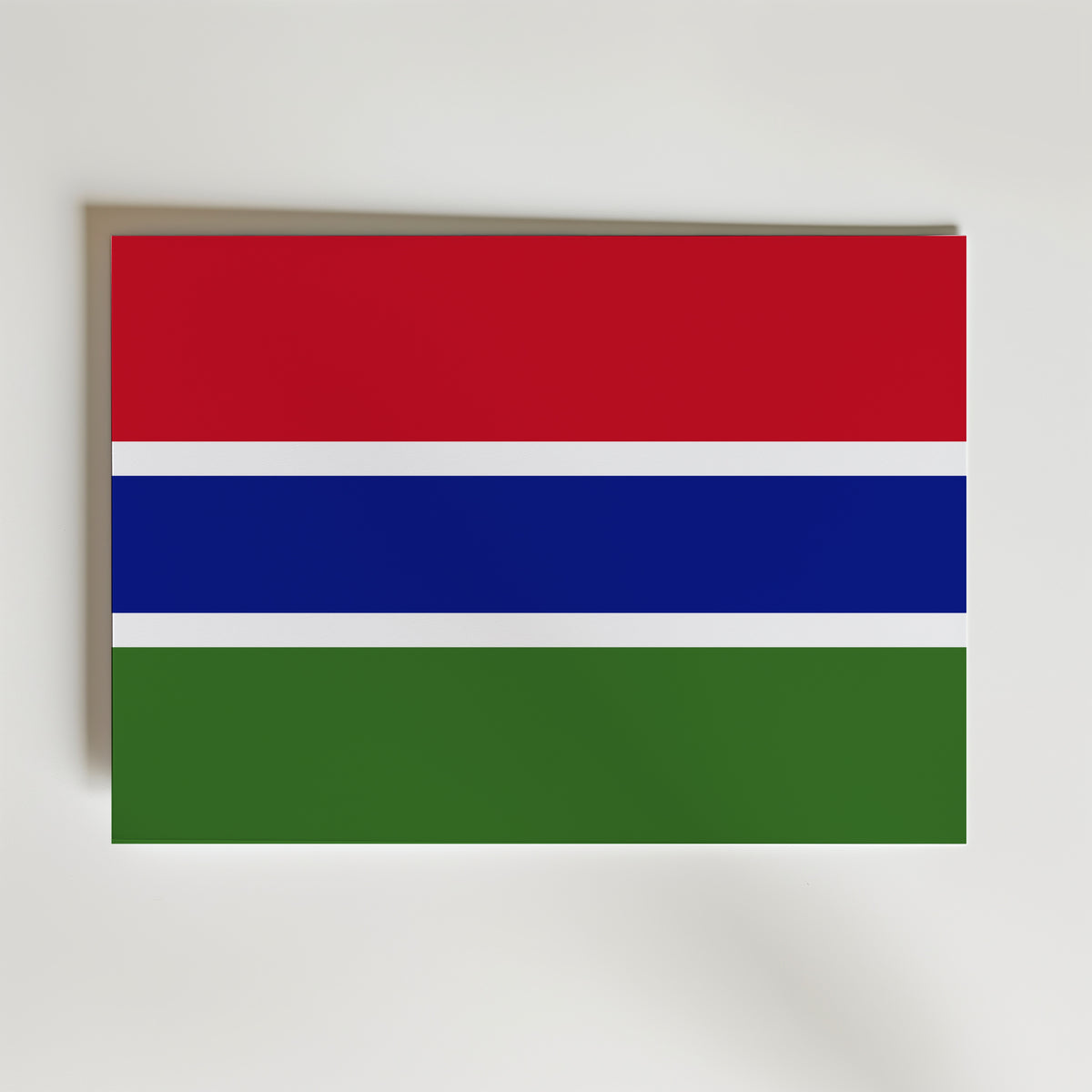 Gambia National Flag Poster – modern konst och stilren konsttryck för hemmet hos Bozetto