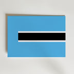 Botswana National Flag Poster – modern konst och stilren konsttryck för hemmet hos Bozetto