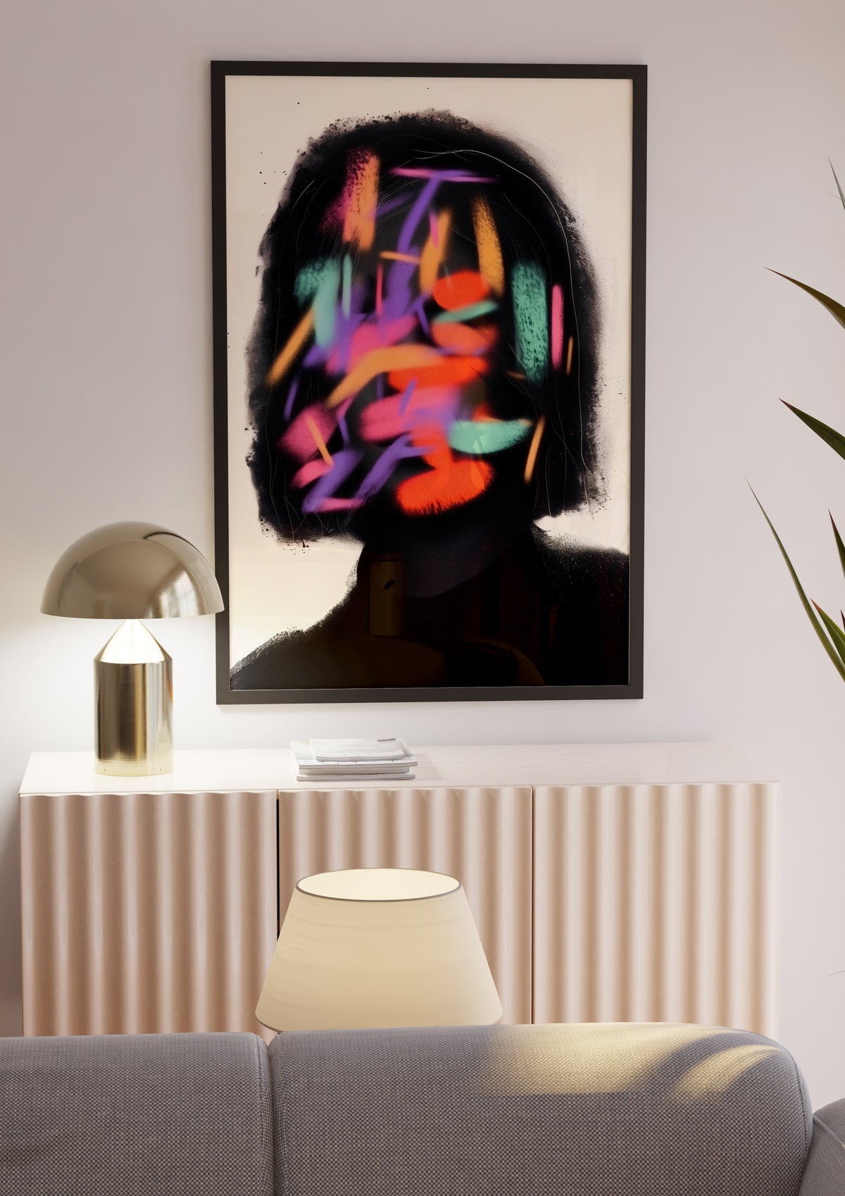 Glitch Persona Portrait – affisch med stilfullt motiv från Bozetto i hög kvalitet