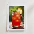 Strawberry Lemonade – stilfullt konsttryck från Bozetto, tryckt på matt finpapper