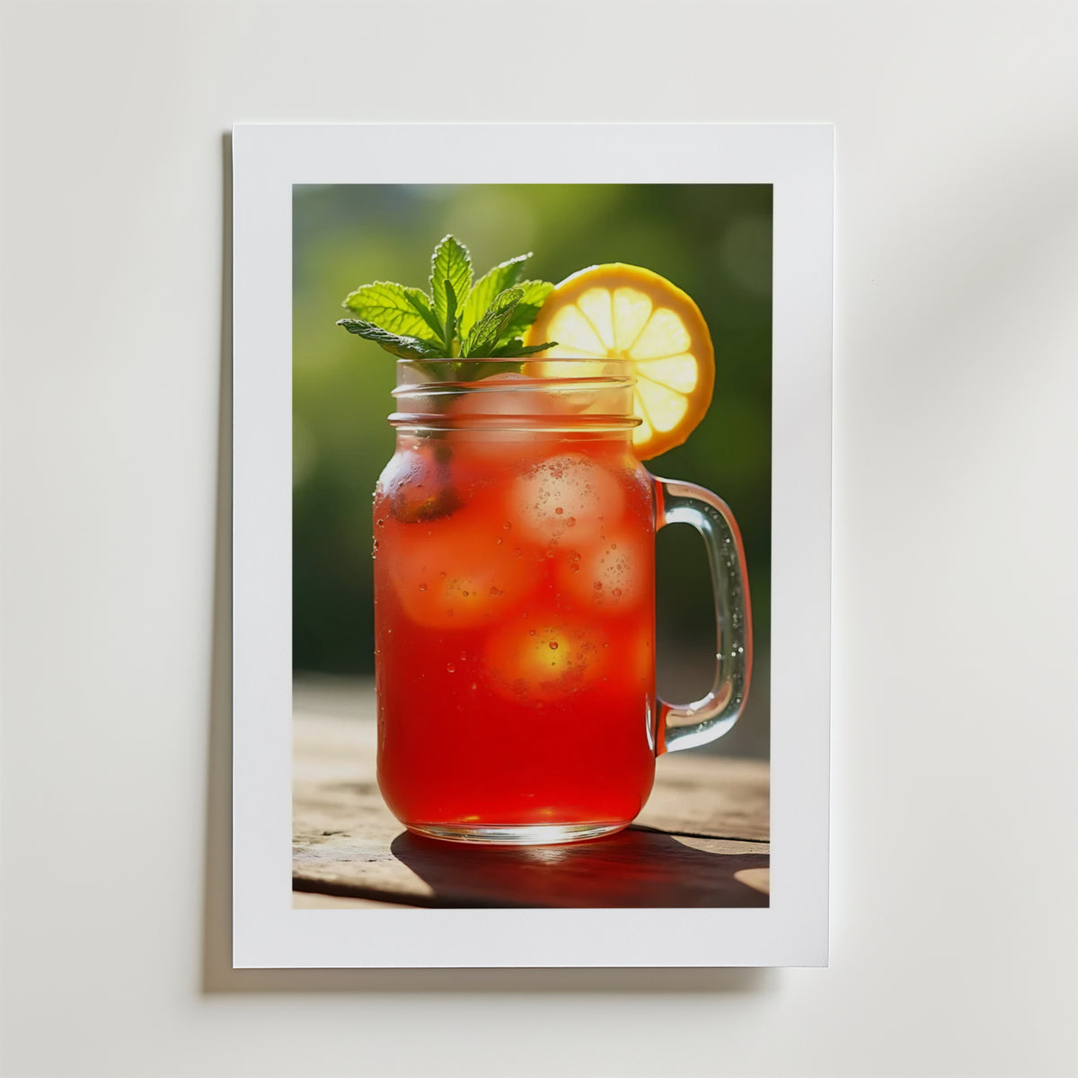 Strawberry Lemonade – stilfullt konsttryck från Bozetto, tryckt på matt finpapper