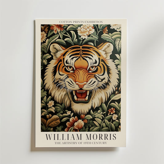 Tiger Bloom William Morris Poster